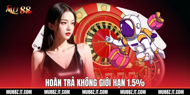 Hoàn trả không giới hạn 1.5%